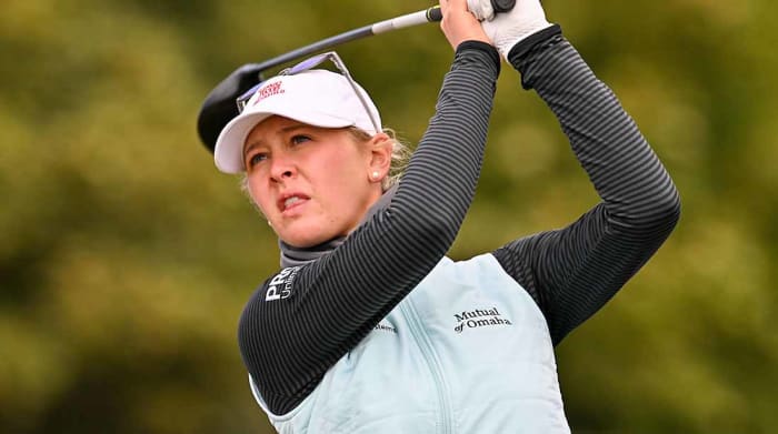 Jessica Korda shot a 3-over 74 on Friday at the Women's Open, then skipped a media session afterward.